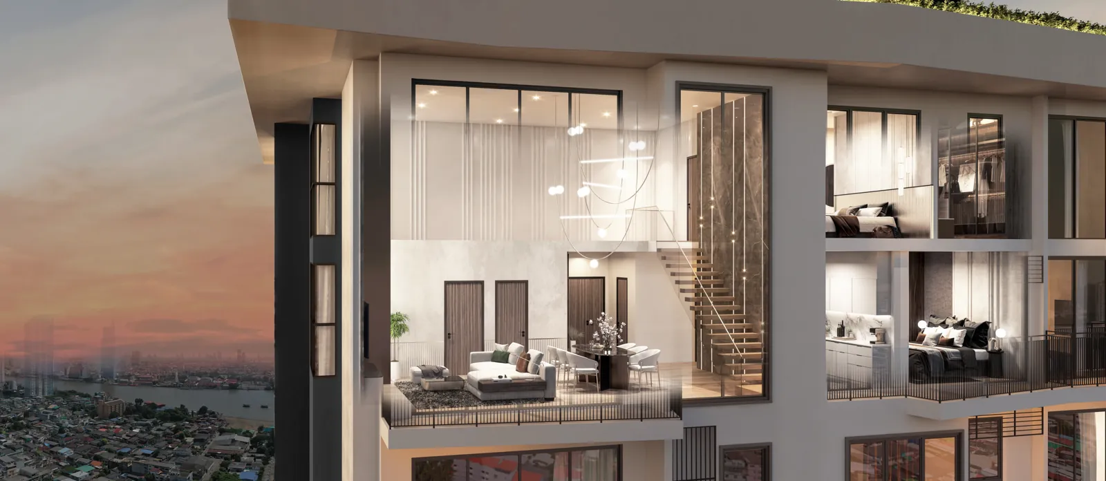 Duplex show unit
